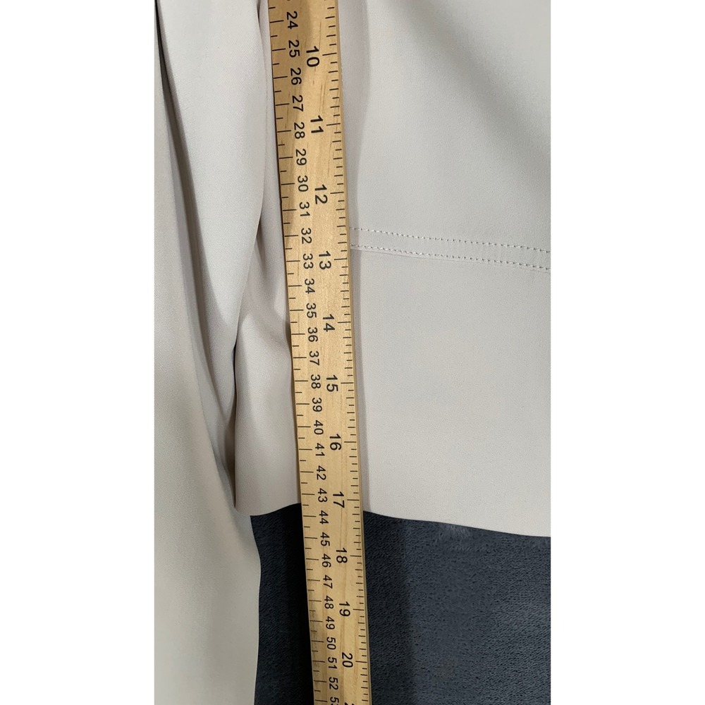 Quince Womens Stretch Crepe Cropped Jacket Utility Jacket Beige Cream sz S - Picture 6 of 10